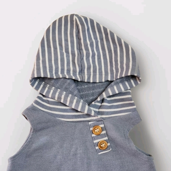 Lulu and Roo Hooded Tank Size 2T Color Slate Blue - Picture 2 of 6
